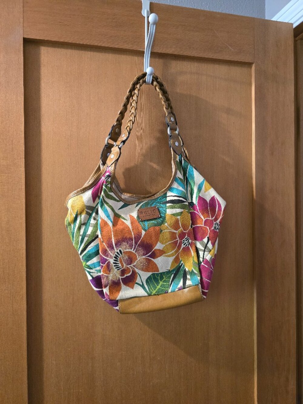 Relic Tropical Floral Canvas Hobo Bag – Multicolor Orchid